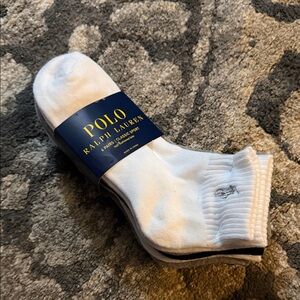 Polo by Ralph Lauren Men's White Casual Socks
